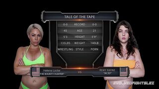 HELENA LOCKE VS REMY RAYNE FEMALE WRESTLING