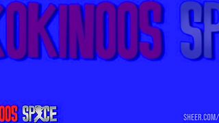 JOY KAREN OFF, FULL BODY OILED SHOWING OFF, BEFORE TO BE FUCKED CREAMPIE AT KOKINOOS SPACE