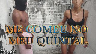 Boy me fode a Daniela Santos no quintal de casa.