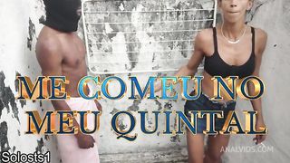 Boy me fode a Daniela Santos no quintal de casa.