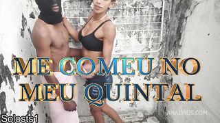 Boy me fode a Daniela Santos no quintal de casa.