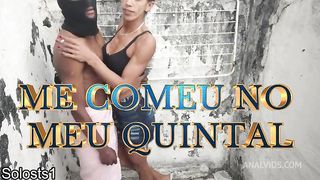 Boy me fode a Daniela Santos no quintal de casa.