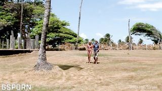 Fucking the ass of sexy barazilian blonde black girl