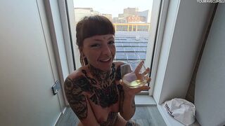 PEE DESPERATION AND DRINKING IN AMSTERDAM