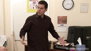 Capri Anderson & Melissa Jacobs Have Fun in Detention with a Dildo