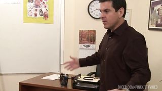 Capri Anderson & Melissa Jacobs Have Fun in Detention with a Dildo