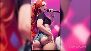 Chanel's sexy phat white ass cheeks was made for clapping