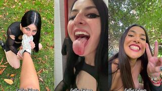 PUBLIC FUN WITH NURIA IN SPAIN