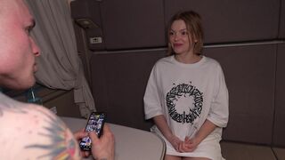 ASHBY WINTER SEDUCES MUSCULAR SAM GARRO ON THE TRAIN AND GETS FUCKED HARD