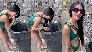 RANDOMLY PUKING IN PUBLIC