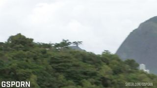 Sexy brazilian brunette milf has anal sex and dp in group