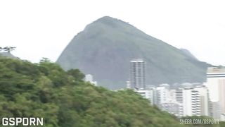 Sexy brazilian brunette milf has anal sex and dp in group