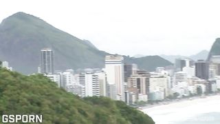 Sexy brazilian brunette milf has anal sex and dp in group