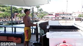 Hot anal sex on boar for the ass of big booobs brunette