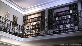 Hot and sexy Marylin sucks his big cock and takes it all