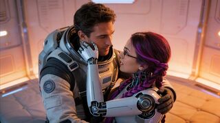 SEX IN SPACE!! - AN ASTRONAUT HAS SEX WITH HIS VIRTUAL ASSISTANT ON THE SPACESHIP - (AI-GENERATED VIDEO)