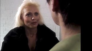 This mature lady loves to have it licked and taken by a young guy