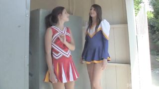 Lesbian Cheerleaders Cassandra Nix And Mary Jane Johnson Lick Pussy.