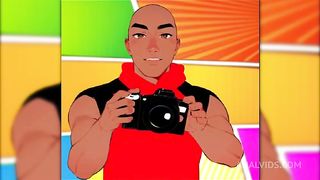 Ai re rendered TS Miah bubble butt tranny