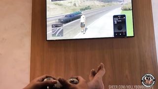 ELE SO QUERIA JOGAR GT4 e eu so queria rola na minha xota molhada