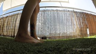 She started anal session solo, but ended up being fucked really hard in the ass!