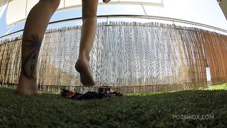 She started anal session solo, but ended up being fucked really hard in the ass!