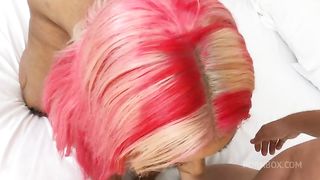 Big Ass Ebony Muva Taking Huge White Cock