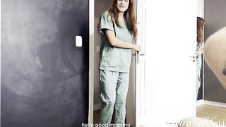 Nurse Julia does the perfect cleaning drinking pee, rimming and swallow cum.