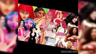 Big booty ai generated thick Black girls