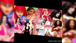 Big booty ai generated thick Black girls