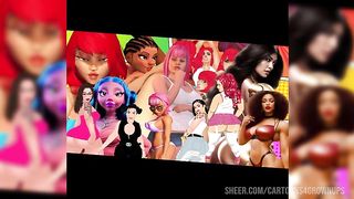 Big booty ai generated thick Black girls