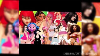 Big booty ai generated thick Black girls