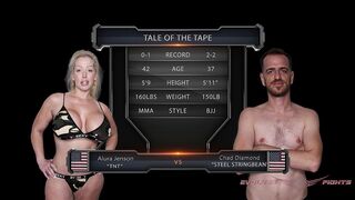 ALURA JENSON VS CHAD DIAMOND MIXED WRESTLING