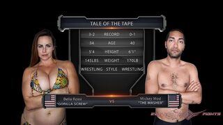 BELLA ROSSI VS MICKEY MOD MIXED WRESTLING