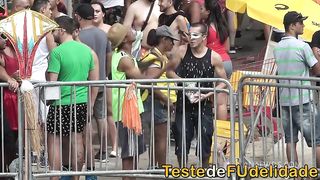 Sex at the carnival in Brazil with a hot brunette