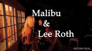 Sexy lesbians Malibu and Avy Lee Roth eat each other's pussies.