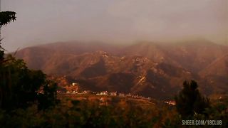 Sexy lesbians Malibu and Avy Lee Roth eat each other's pussies.