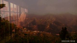 Sexy lesbians Malibu and Avy Lee Roth eat each other's pussies.