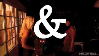 Sexy lesbians Malibu and Avy Lee Roth eat each other's pussies.