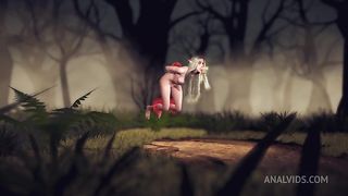 Elf fell in a Magic Dick Gangbang Trap in the forest | 3D Porn