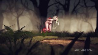 Elf fell in a Magic Dick Gangbang Trap in the forest | 3D Porn