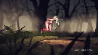 Elf fell in a Magic Dick Gangbang Trap in the forest | 3D Porn