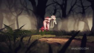 Elf fell in a Magic Dick Gangbang Trap in the forest | 3D Porn