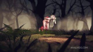 Elf fell in a Magic Dick Gangbang Trap in the forest | 3D Porn