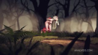 Elf fell in a Magic Dick Gangbang Trap in the forest | 3D Porn