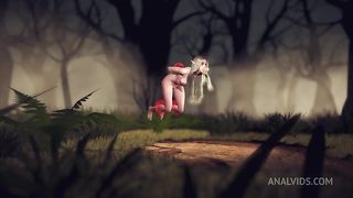 Elf fell in a Magic Dick Gangbang Trap in the forest | 3D Porn