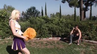 Ally Ann Celebrated Her 18th Birthday With a Cheerleading Fuck