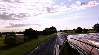 BLOWING, SQUIRTING AND FUCKING ON THE ROUTE 66