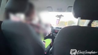 Uber safado me convenceu a ir para o motel com ele e ainda ganhei leitinho na buceta