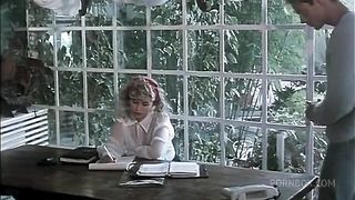 Rocco Siffredi fucking the young secretary Blondie and Italian Milf Milly D'Abbraccio in a hard dp